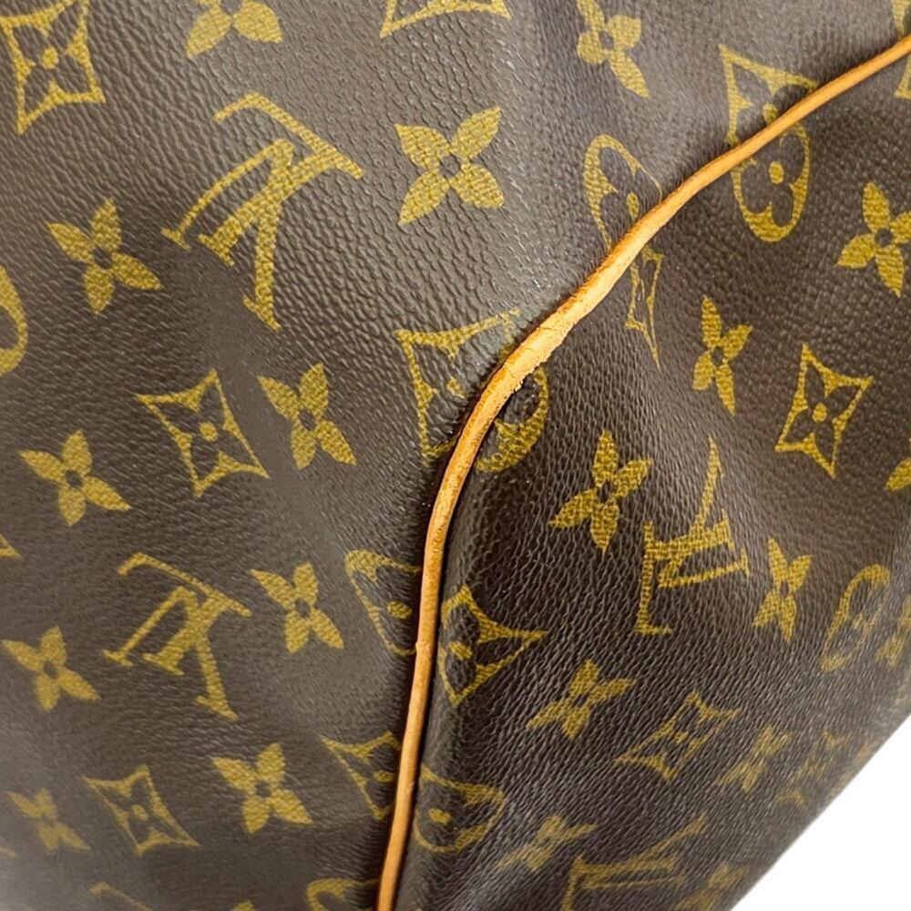 LOUIS VUITTON Brown Monogram Keepall 55 Boston Bag - Picture 9 of 16